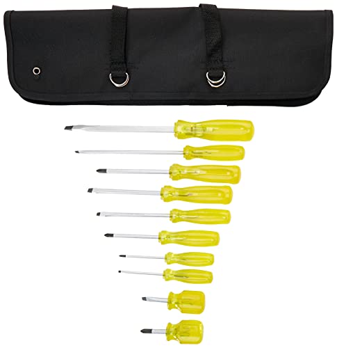 Urrea Jbud02 Amber Handle Screwdriver Set Blister Pack, 10-Piece #TOP23