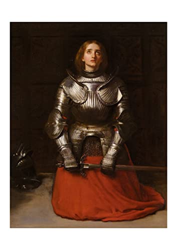 Affiche encadrée Joan of Arc Millais Spiffing Prints tableau moyen format chambre