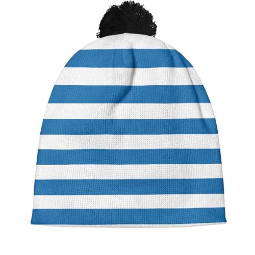 Knit Baby Hat for Girls Boys Ski Hat Warm Winter Pom Beanie Kids Print Caps Casual Children2