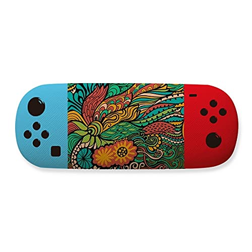 Étui à lunettes coloré à motif floral abstrait pour la protection quotidienne