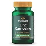 Swanson Zinc Carnosine (PepZinGI) Gastric Health Supplement for Digestive-Sensitive Adults Seeking Stomach Lining Support (60 Capsules)