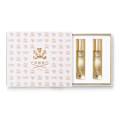 House of Creed Men\'s Holiday Gift Coffret Set, Features 3 Signature Cologne Scents of Aventus, Green Irish Tweed, & Silver Mountain Water, 3 x 10ml