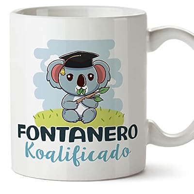 MUGFFINS Tazas para FONTANERO hombre - En Español - Koalificado/koalificada - 11 oz / 330 ml - Regalo original y divertido | Ya disponible en tu tienda friki favorita! En mundofriki.es!