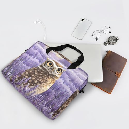 Maletín para portátil ALZA Owl Lavanda 13-15.6 pulg miniatura 7