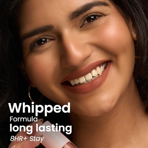 Image of Flossy Cosmetics Peachy Nude Liquid Lipstick - Plot Twist | Creamy, Lightweight, Non-Drying | Enriched with Hyaluronic Acid, & Jojoba Oil | Bold, Long-Lasting Non-Sticky Formula | Smudge & Transfer-Proof | (4ml)