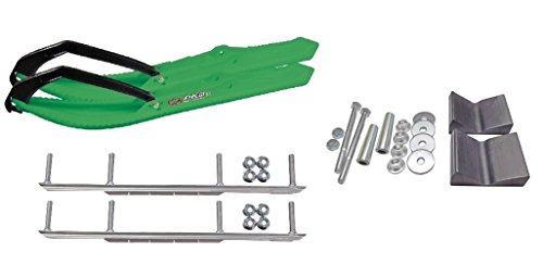 C&A Pro Green BX Snowmobile Skis w/ 7.5