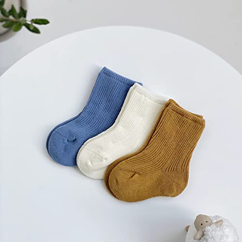SHARELY SHEEP Toddler Socks Unisex Baby Crew Socks for Infant Boys Girls Stretchy Cotton Socks Stocking Stuffers for Kids Gift 0-36 Months