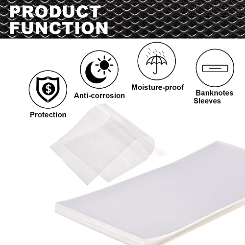 Fundas suaves para billetes CNNELL 100 piezas miniatura 5