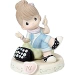 Precious Moments Growing in Grace Age 14 Collectible Porcelain Figurine, Brunette Girl - Ideal Keepsake for Birthdays, Anniversaries, and Special Occasions - Image 3