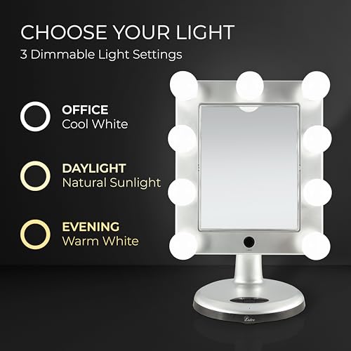 Espejo de Maquillaje LED Zadro Melrose Bluetooth 5X/1X miniatura 5