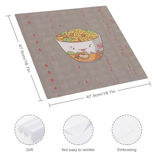 Servilletas de tela cuadradas 18.7 in pack de 4 miniatura 2