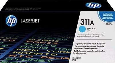 Cartouche de toner HP Q2681A cyan pour système laser de bureau