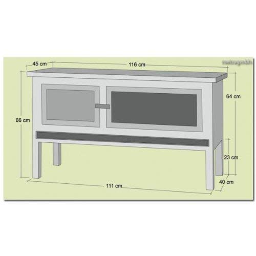 Kaninchenstall - 116x66x45cm - Hasenstall