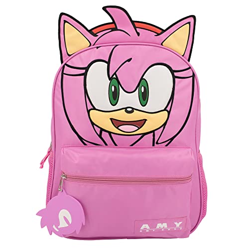 Mochila Sonic para meninos e meninas com alças ajustáveis e costas acolchoadas da AI ACCESSORY INNOVATIONS, 40,6 cm, rosa, Large, Mochila