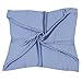 Produktbild PB-SOAR Damen Mädchen Einfarbiger Schal Halstuch Bandana Kopftuch, quadratisch Halstuch 70 x 70cm, 12 Farben auswählbar (Blau)