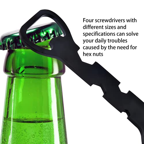 INHEMING Butterfly flesopener, vlinders kurkentrekker, flesopener Butterfly mes stijl trainer tool metaal bier zwart bar supplies zwart - Image 5