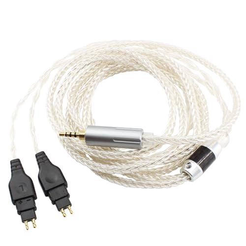 Cable de audio de repuesto equilibrado de 2,5 mm compatible con Sennheiser HD600 3