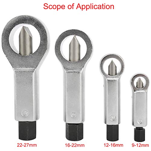 4 Sizes Heavy Duty Nut Splitter Broken Damaged Screw Nut Removal Splitting Tools #TOP1
