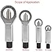 4 Sizes Heavy Duty Nut Splitter Broken Damaged Screw Nut Removal Splitting Tools