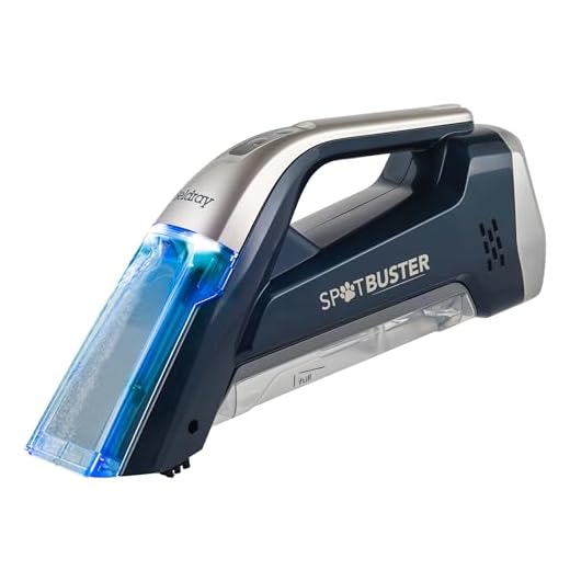 Beldray BEL01624 Cordless Spot Buster - Handheld Carpet Cleaner, 110ML Detergent Tank, Lift & Clean Up After Pets, Spills,7.4V, Built-In Spray Function & Scrubbing Brush, Dual Tank Filters Dirty Water