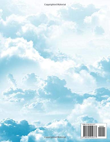 notebook: peaceful and relaxing view of blue sky