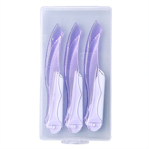 Eyebrow Razor Kit 3 Pcs Pinkiou Eyebrow Folding Shavers Facial Razor With Clear Box For Travel Hair Removal Fashion Women Ladies Shaper Must Have Makeup Tools #TOP4