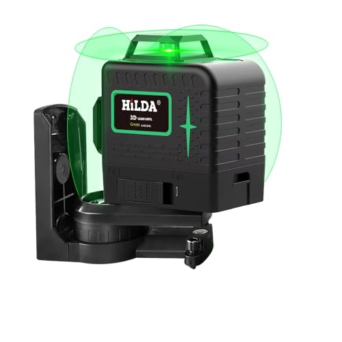 zmart HILDA 12ライン グリーンレーザーレベル 3D セルフレベリング 360 水平 および 垂直 クロス 超強力 レーザークラス2 レーザー墨出し器 水平器 レーザー水準器 ラインレーザー レーザー距離計 建築工具 測量機器 墨出し機 垂直器