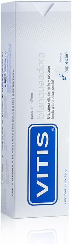 PACK AHORRO VITIS Pasta Dental Blanqueadora 6 UNIDADES, Uso Diario, Triple Sistema de Fosfatos, Elimina Manchas