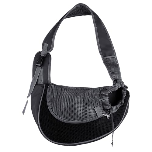 UJBVCX Borsa da Viaggio per Cani, Regolabile Borsa Animali Domestici, Trasportino da Passeggio, Borsas Porta Cane, Marsupio per Cani, per Viaggio Passeggiata（Nero）