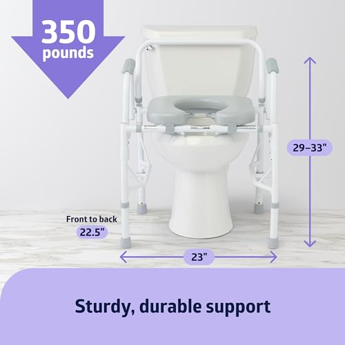 Medline G1-301DPX1 Drop Arm Commode Chair thumb #3