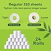ECOLipak Bamboo Toilet Paper, Septic Safe Toilet Tissue, 24 Double Rolls, 320 Sheets Per Roll, Tree Free, Non Toxic, 2 Ply, Soft and Absorbent, Eco Friendly Dye-Free Paper