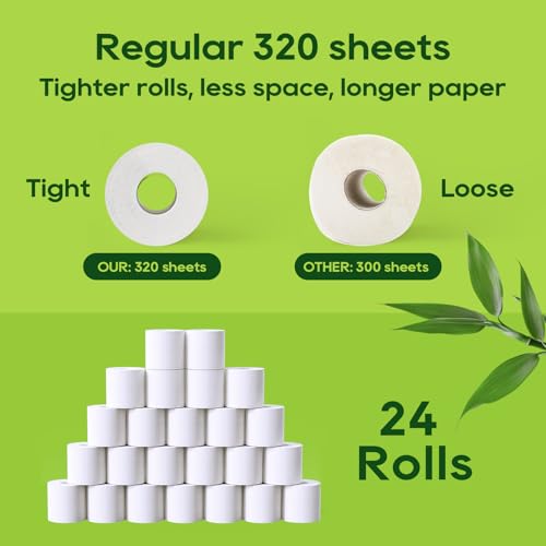 Bamboo Toilet Paper 24 Rolls – UltraSoft Eco-Friendly Septic Safe Rolls (24 Pack) - Image 5