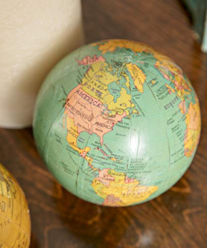 IMAX 5555-4 Antique-Finish Globes - Set of 4