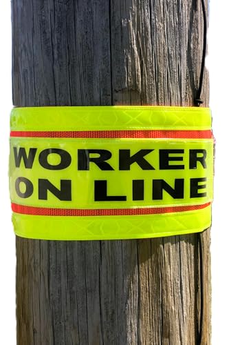 Worker on line Pole wrap
