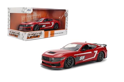 Jada Toys Bigtime Muscle 1:24 Ford Mustang Dark Horse Rojo miniatura 1