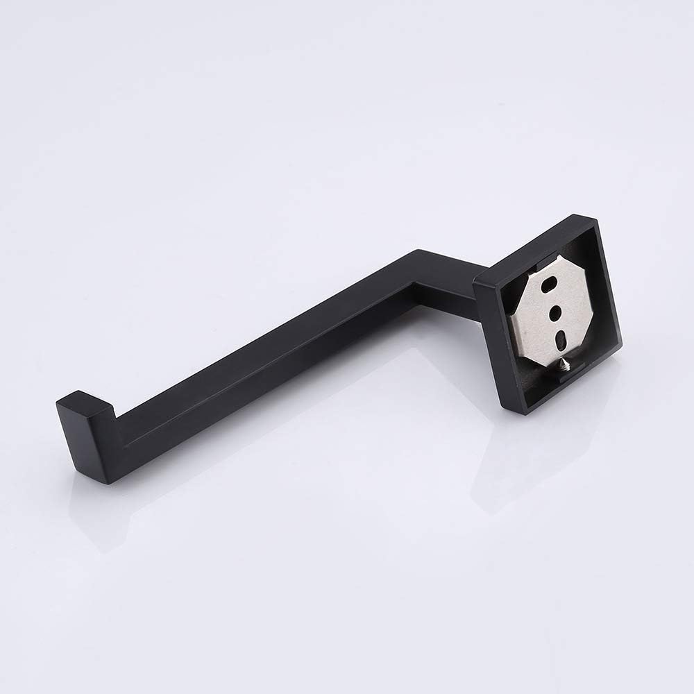 Toilet Paper Towel Holder 304 Stainless Steel Wall Mounted Paper Towel Holder for Bedroom Bathroom Hotel Black