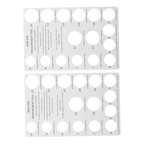 HOMSFOU Finger Size Measuring Tape Ring Tool Cardboard Ring Measurer Jewelry Sizing Gauge Board USA