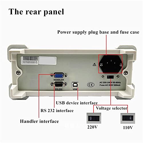 Desktop LCR Meter Tester Measurement Digital Electric Bridge Digital LCR Meter Inductance Capacitance Resistance Meter with DCR Frequency Measurement Range L 0.001μH to 9999H