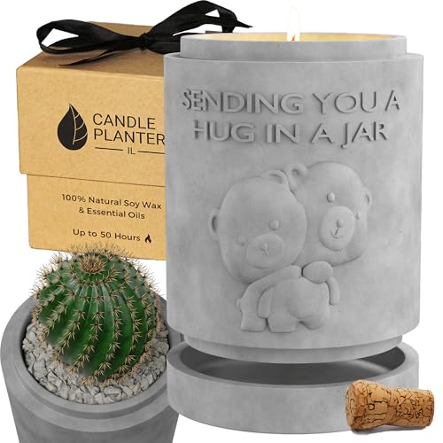 Lavender Scented Soy Candle Plant Jar Gift