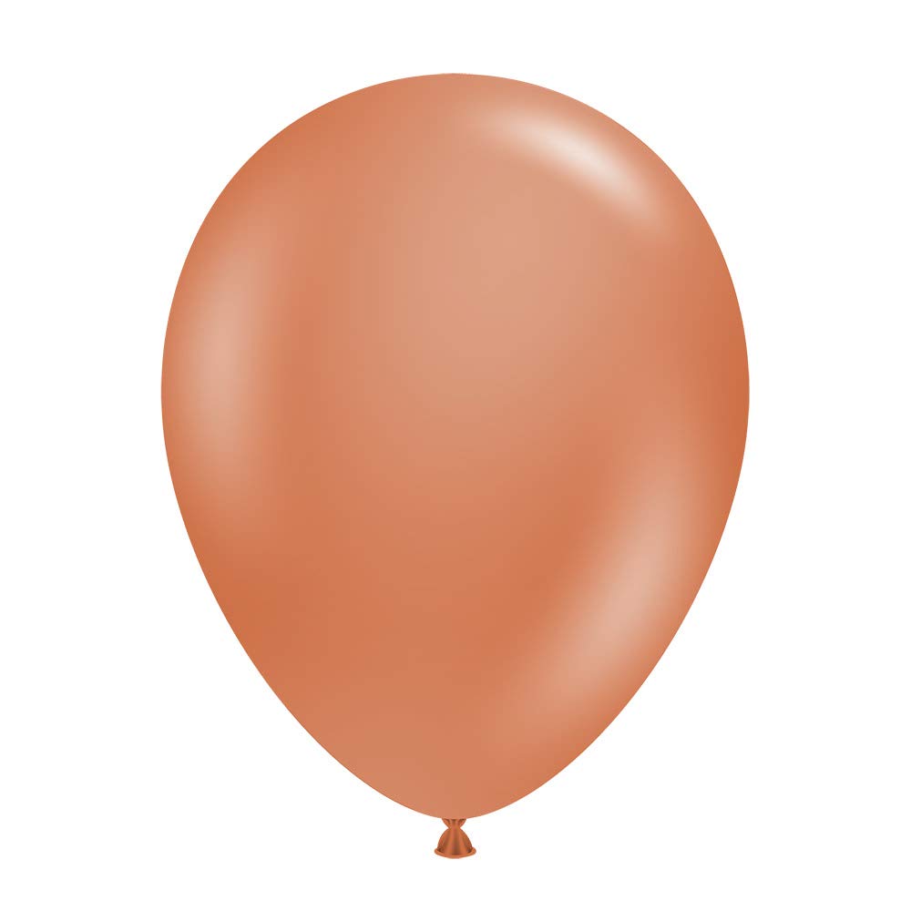 TUFTEX 10035 Tuftex Burnt Orange Latex Party Balloons, 11", Pack of 100