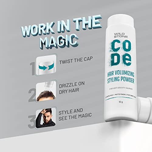 Image of Wild Stone CODE Hair Volumizing Styling Powder for Men 10gm