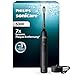 Philips Sonicare 5300 elektrische Zahnbürste, Schallzahnbürste mit 2 Intensitätsstufen, Andruckkontrolle, EasyStart, Smartimer und BrushPacer, Schwarz, Modell HX7101/01 [Neue Technologie]