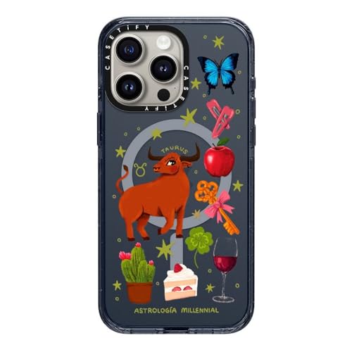 Coque iPhone 15 Pro Max CASETiFY Impact MagSafe Bleu Taureau