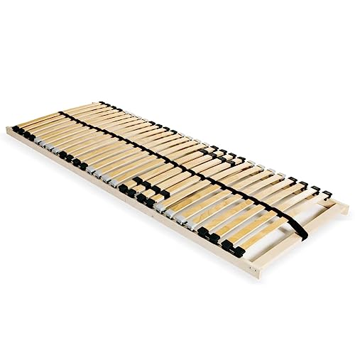 Cozynest Elektrisch Verstellbar im Kopf- und Fußbereich Motorrahmen Lattenrahmen Bettauflage Bettrost Lattenrost mit 28 Latten 7 Zonen 70x200 cm Fest