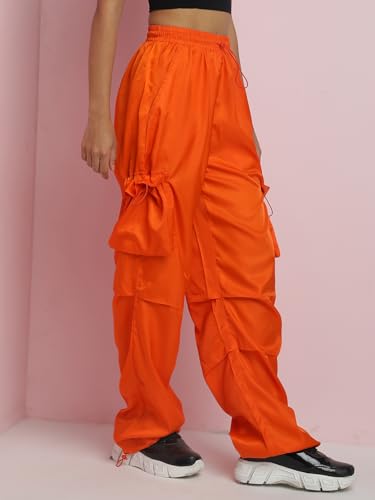 Image of KOTTY Women's High Rise Relaxed || Straight || Joggers Fit Cargo's for Pants || Trousers