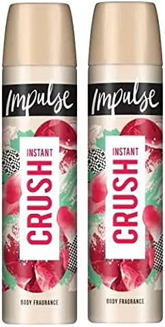 (TWO PACKS) Impulse Instant Crush Body Fragrance Spray 75ml