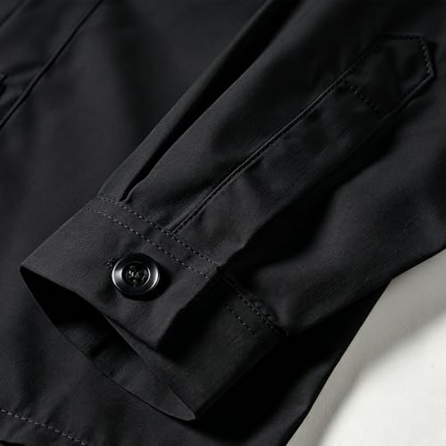 Image of Boys' Formal Tuxedo Shirt Long Sleeve Black Dress Shirts with Bow Tie