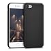 Produktbild kwmobile Case kompatibel mit Apple iPhone SE (2022) / iPhone SE (2020) / iPhone 8 / iPhone 7 Hülle - Schutzhülle aus Silikon metallisch schimmernd - Handyhülle Metallic Schwarz