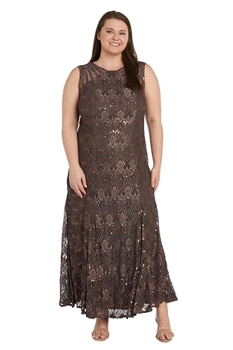 Image of Sleeveless Sequin Lace Mermaid Gown W /Sheer Insets & Strappy Details