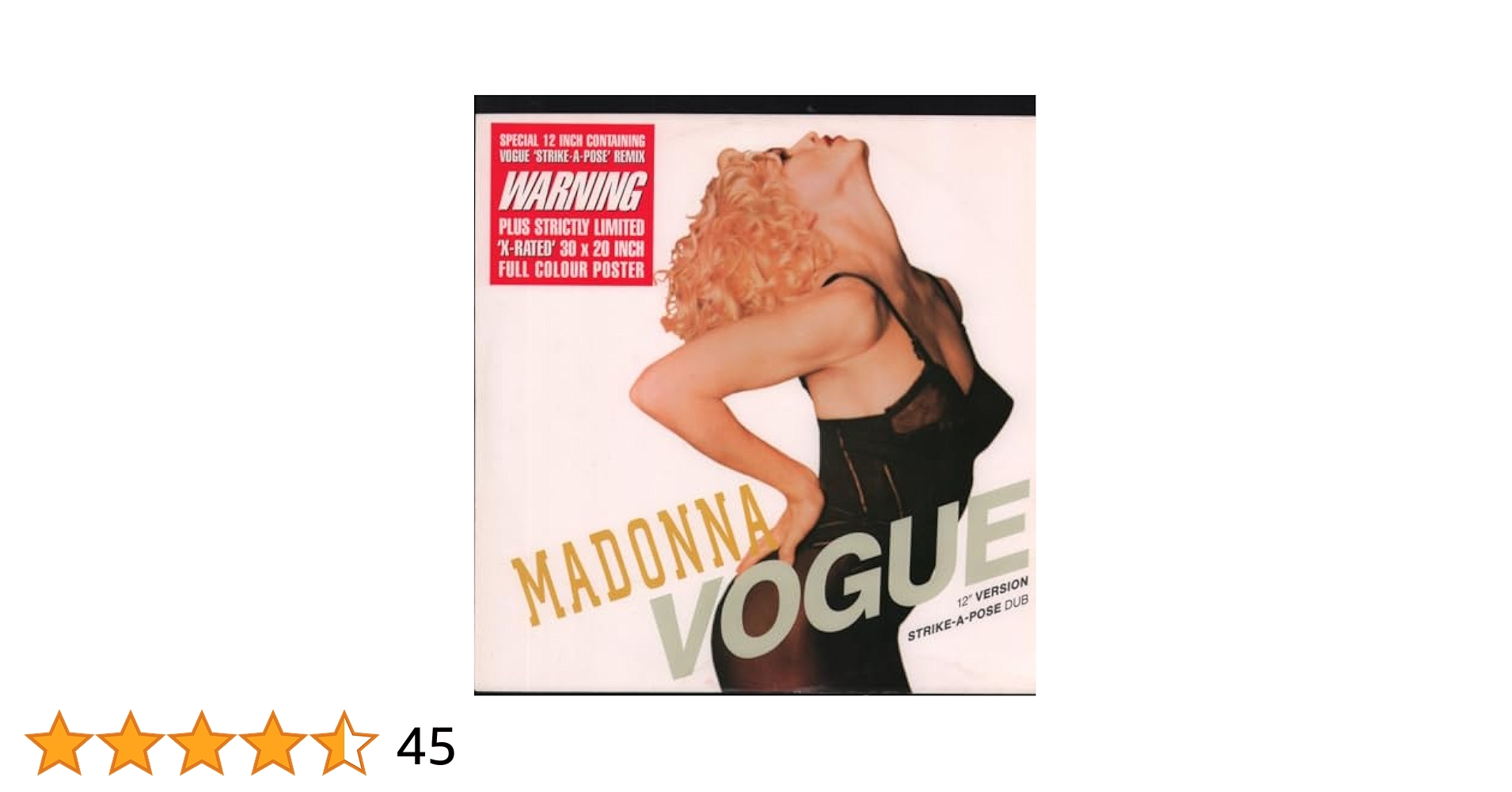 Madonna - Vogue [Vinyl] - Amazon.com Music